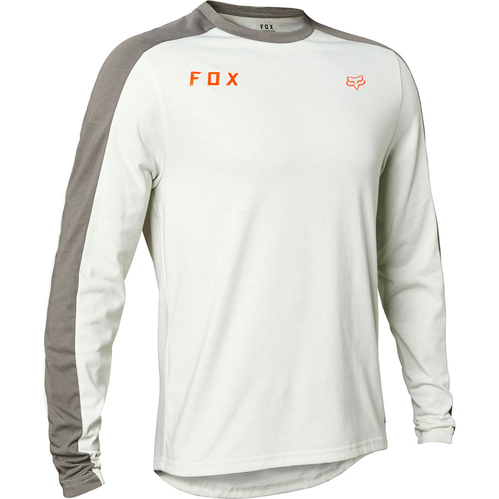 Fox Ranger Dri-Release Mid Long Sleeve Jersey - 2XL - Slide Light Grey