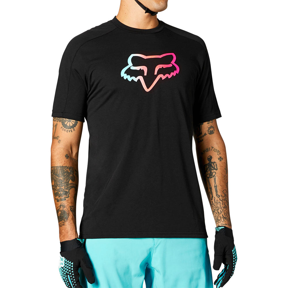 Fox Ranger Dri-Release Short Sleeve Jersey - S - Bike Park Black