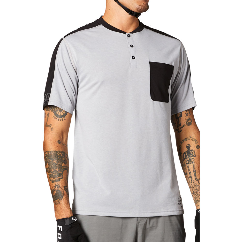 Fox Ranger Dri-Release Short Sleeve Jersey - M - Henley Steel Grey