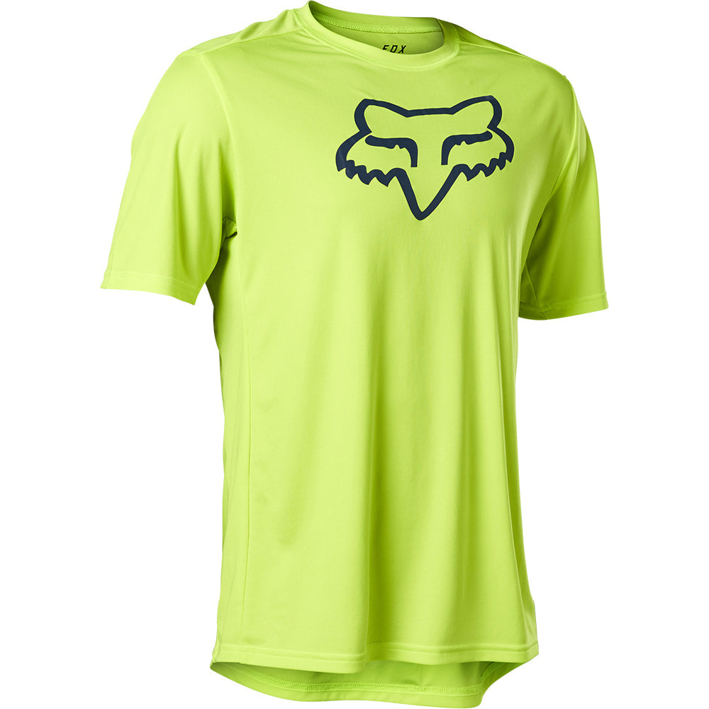 Fox Ranger Short Sleeve Jersey - M - Fluorescent Yellow