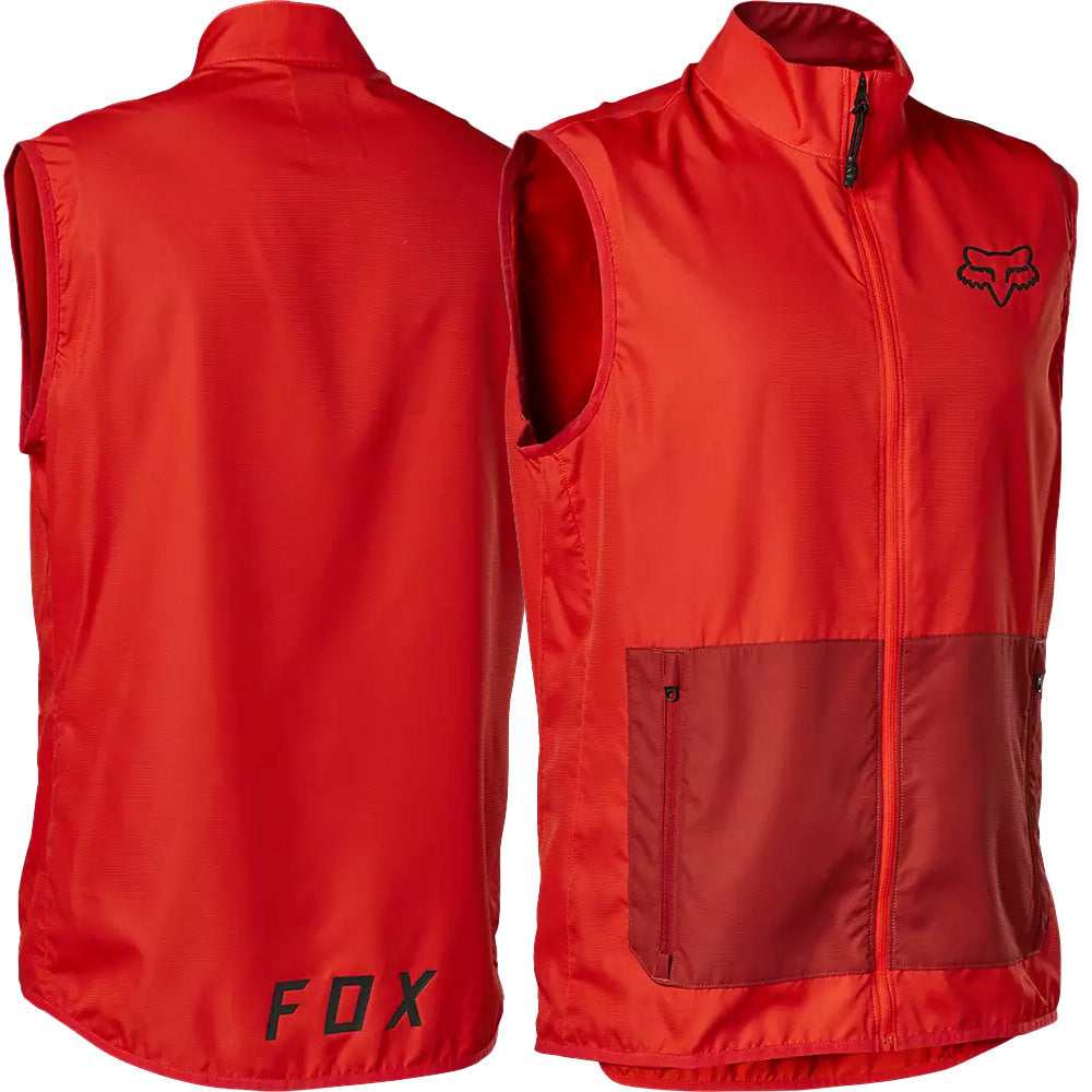 Fox Ranger Wind Vest - L - Red Clay