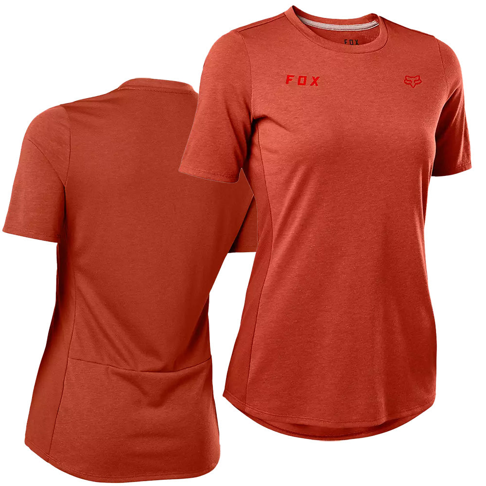 Fox Ranger Women's Dri-Release Short Sleeve Jersey - M - Double Fox Red Clay