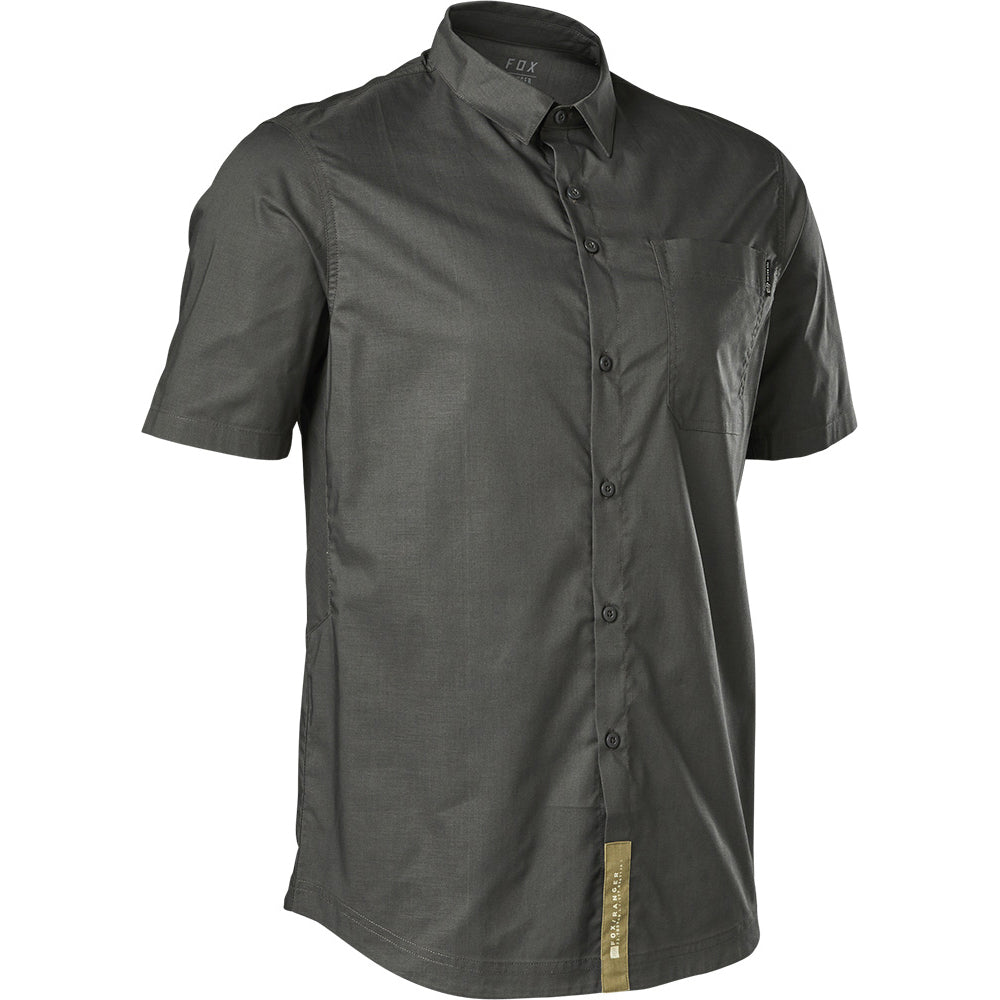 Fox Ranger Woven Short Sleeve Jersey - S - Dark Shadow