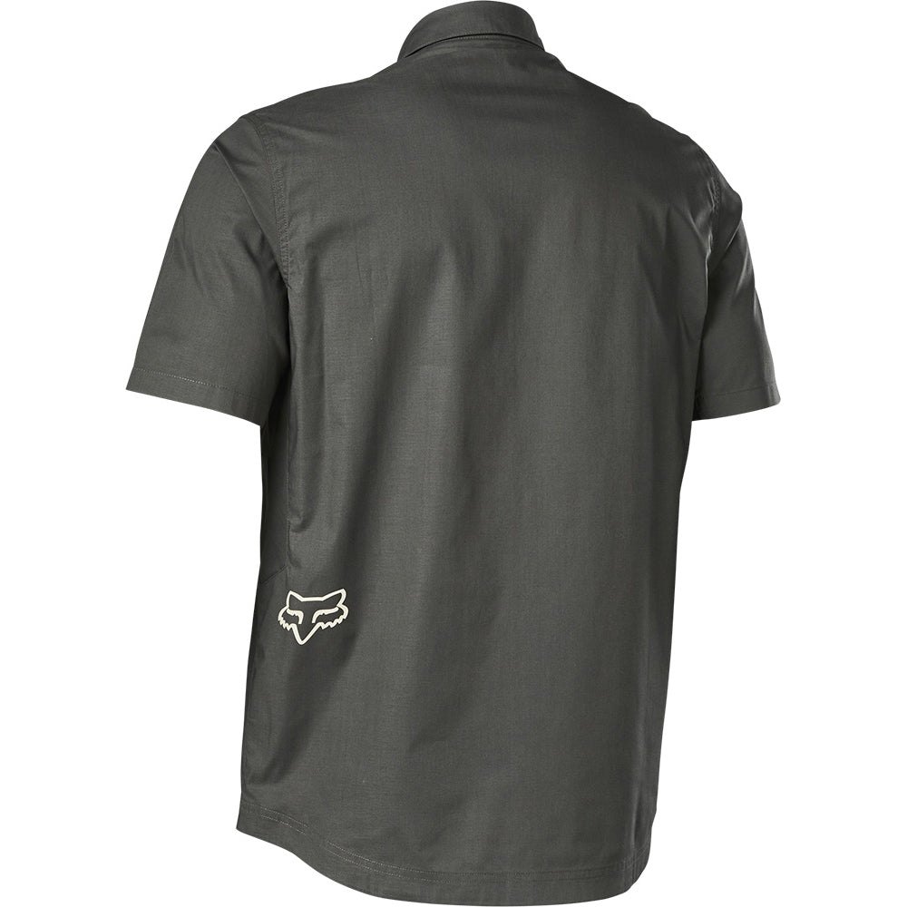 Fox Ranger Woven Short Sleeve Jersey - M - Dark Shadow
