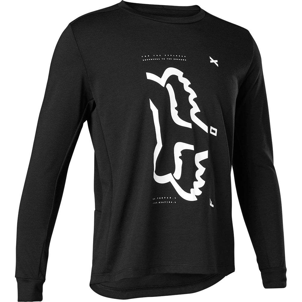 Fox Ranger Youth Dri-Release Long Sleeve Jersey - Youth XL - Black