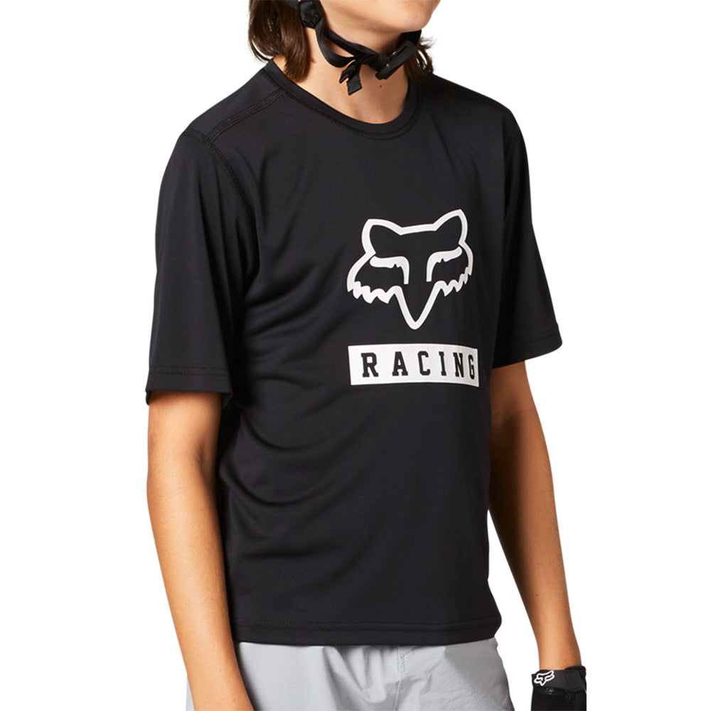 Fox Ranger Youth Short Sleeve Jersey - S - Black