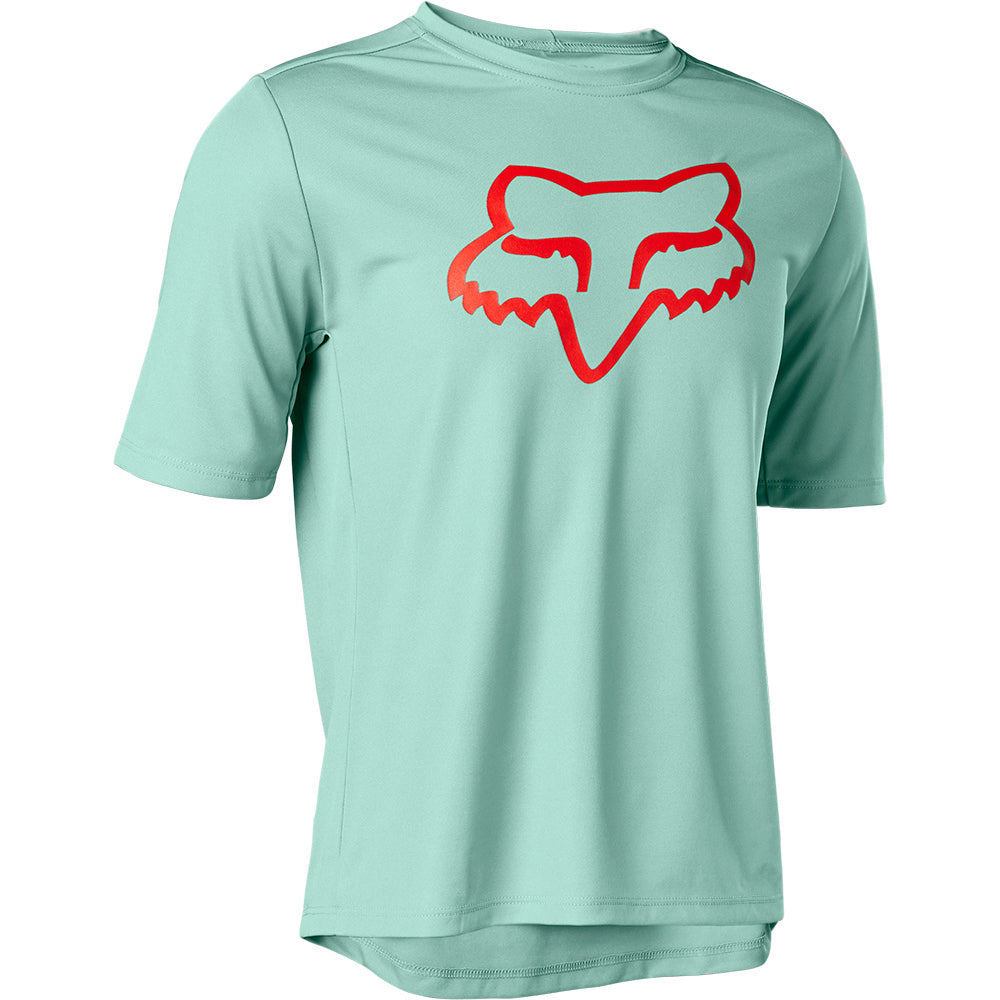 Fox Ranger Youth Short Sleeve Jersey - Youth L - Eucalyptus