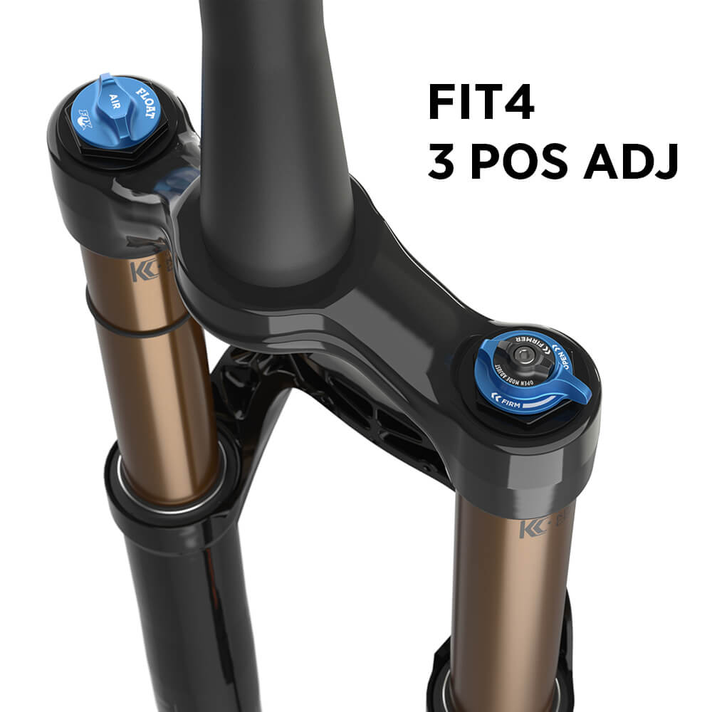 Fox Shox 34 Float Factory Kashima Fork - Shiny Black - 15x110mm Boost - QR Lever - 44mm - 130mm - Grip 2 HSC/LSC HSR/LSR - 2022 - Tapered 1 1-8-1.5 Inch - 29 Inch