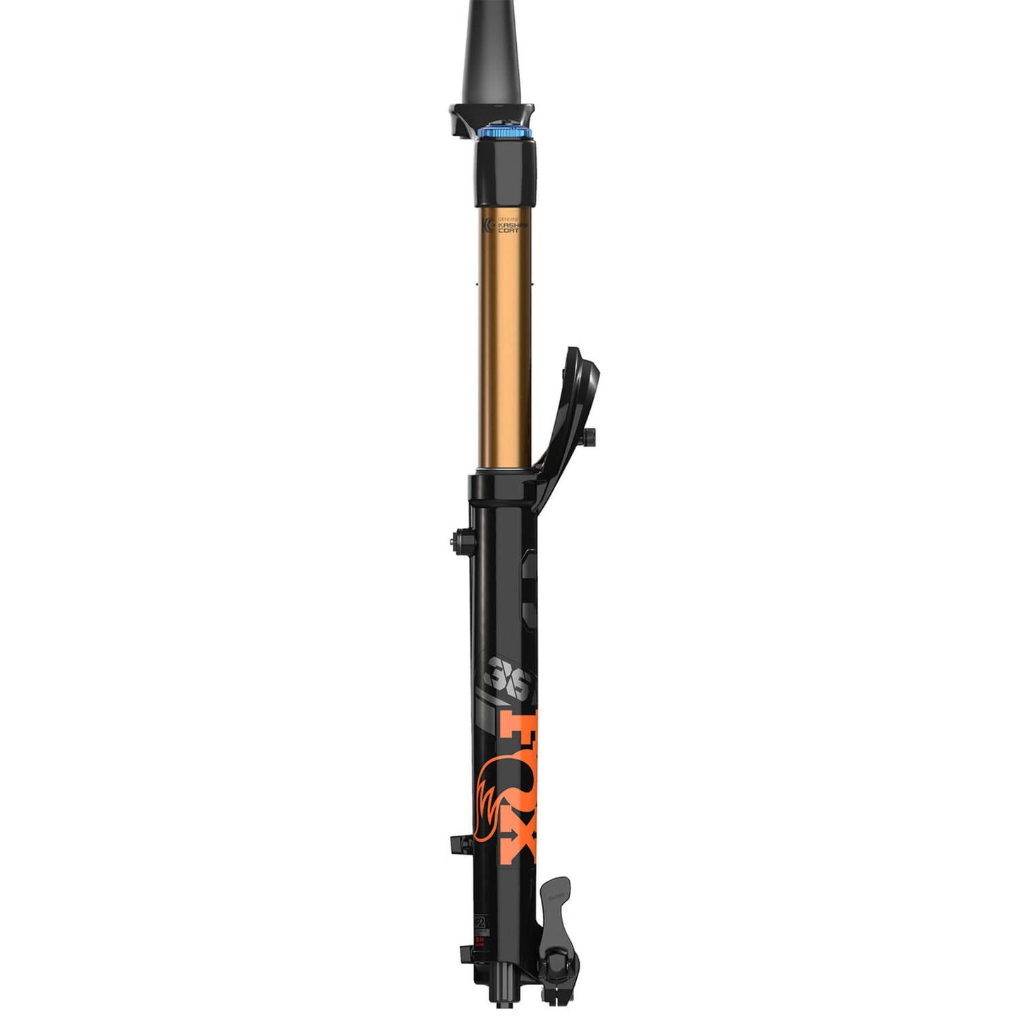 Fox Shox 36 Float Factory Kashima Fork - Shiny Black - 15x110mm Boost - QR Lever - 44mm - 150mm - FIT4 3 Pos Adj - 2022 - Tapered 1 1-8-1.5 Inch - 29 Inch