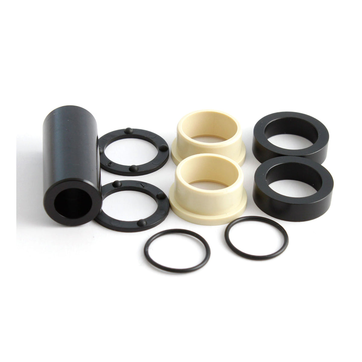 Fox Shox 7 Piece Rear Shock Mounting Reducer Kit - Stainless Steel - 10mm x 49.78mm - 1.965 Inch - Offset