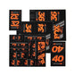 Fox Shox Heritage Fork And Shock Decal Kit - Orange - 2022