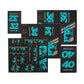 Fox Shox Heritage Fork And Shock Decal Kit - Turquoise - 2022