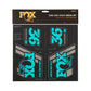 Fox Shox Heritage Fork And Shock Decal Kit - Turquoise - 2022