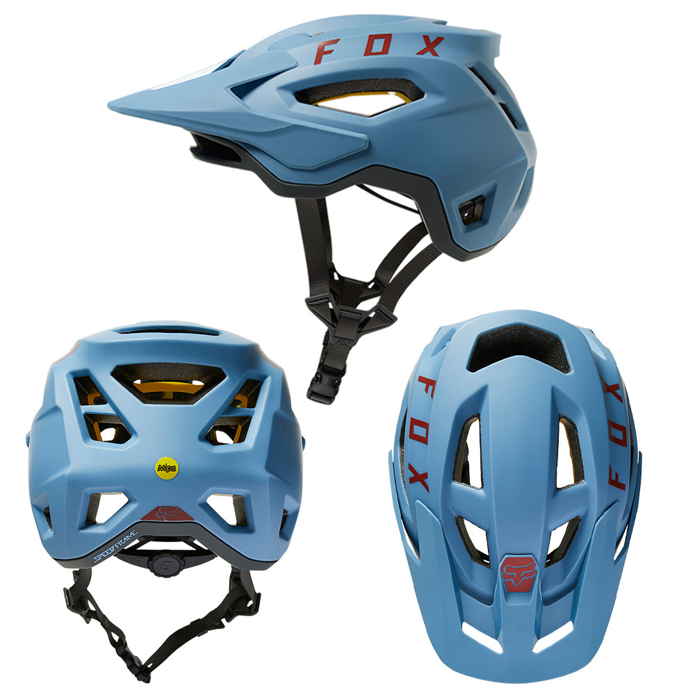 Fox Speedframe MIPS Helmet - L - Dusty Blue - AS-NZSÂ 2063-2008 Standard