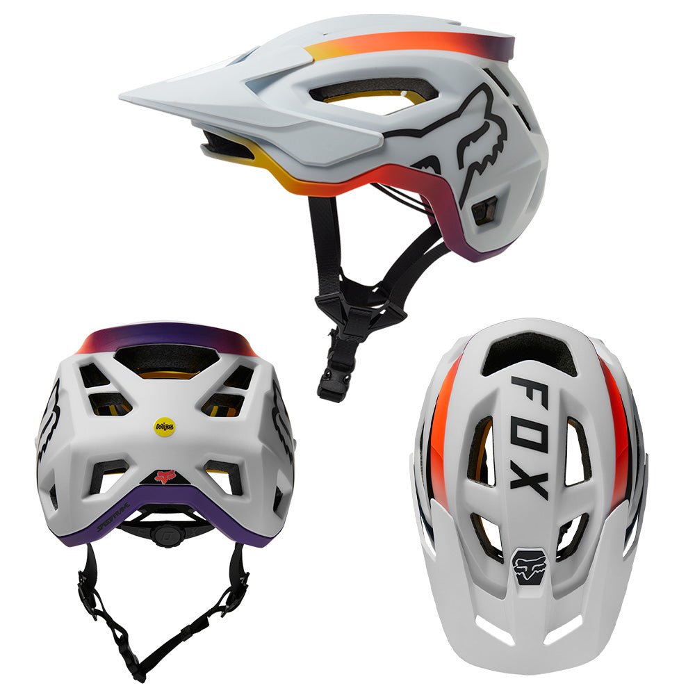 Fox Speedframe MIPS Helmet - L - Vnish White - AS-NZSÂ 2063-2008 Standard