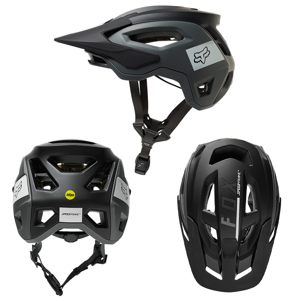 Fox Speedframe Pro MIPS Helmet - L - Blocked Black - AS-NZSÂ 2063-2008 Standard