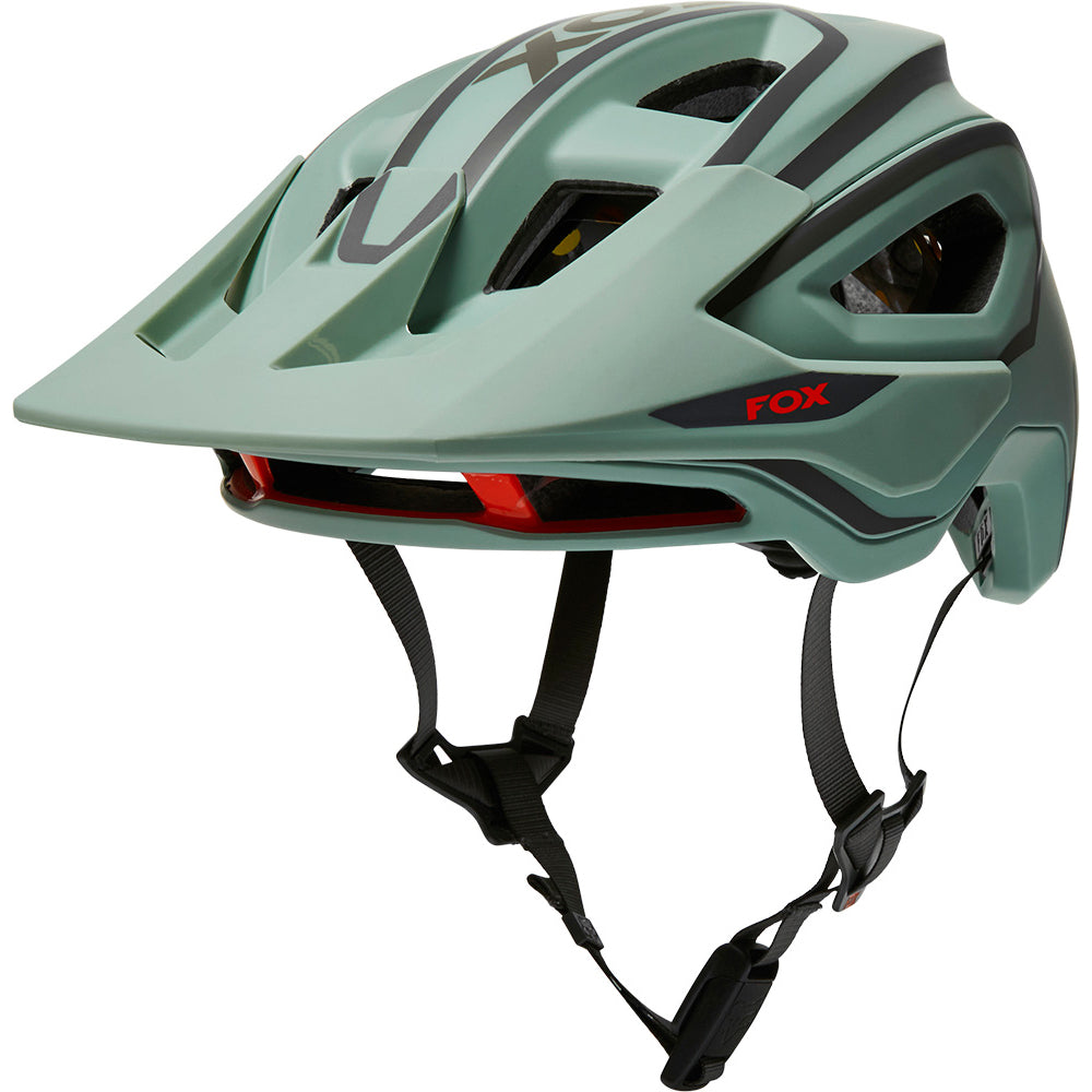 Fox Speedframe Pro MIPS Helmet - L - Dvide Eucalyptus - AS-NZS 2063-2008 Standard