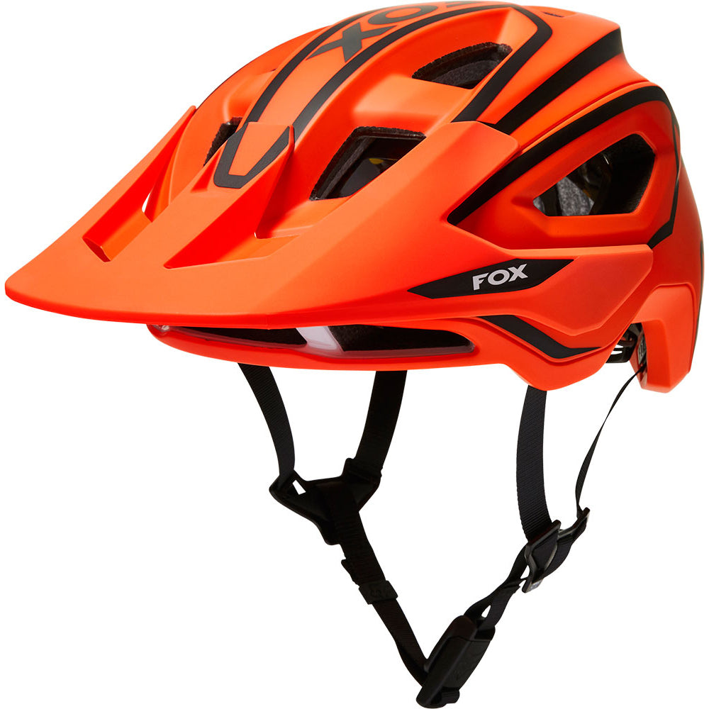 Fox Speedframe Pro MIPS Helmet - S - Dvide Fluorescent Orange