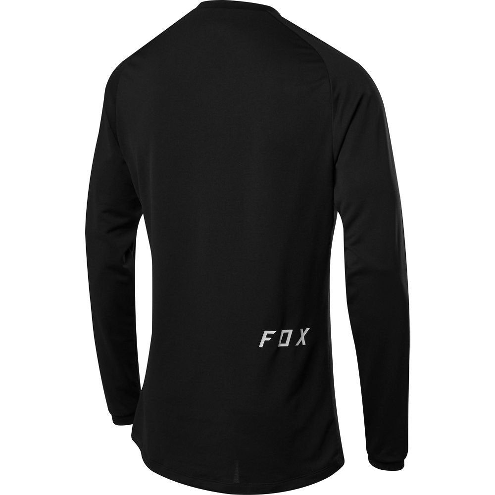 Fox Tecbase Long Sleeve Base Layer - S - Black - Logo