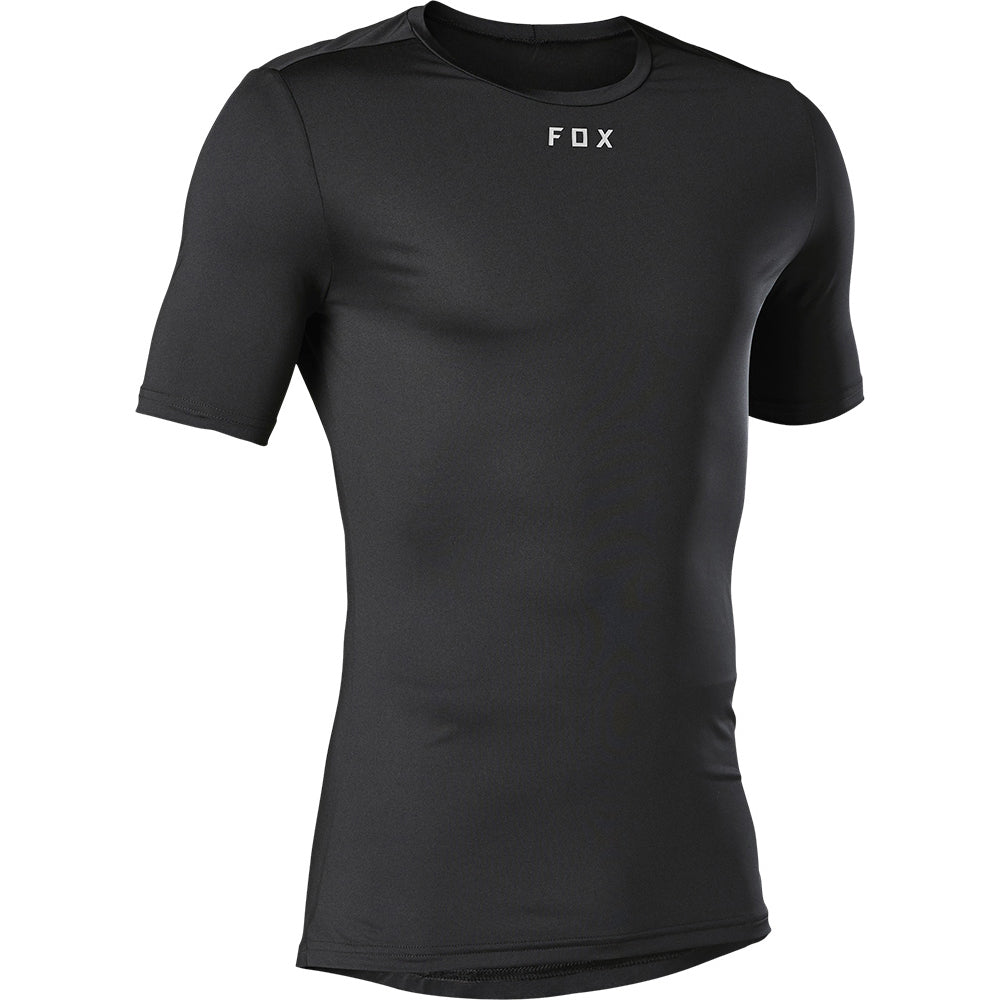 Fox Tecbase Short Sleeve Base Layer - S - Black | MTB Direct