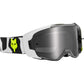 Fox Vue Goggles - One Size Fits Most - Psycosis Black - White - Spark Silver Mirror Lens