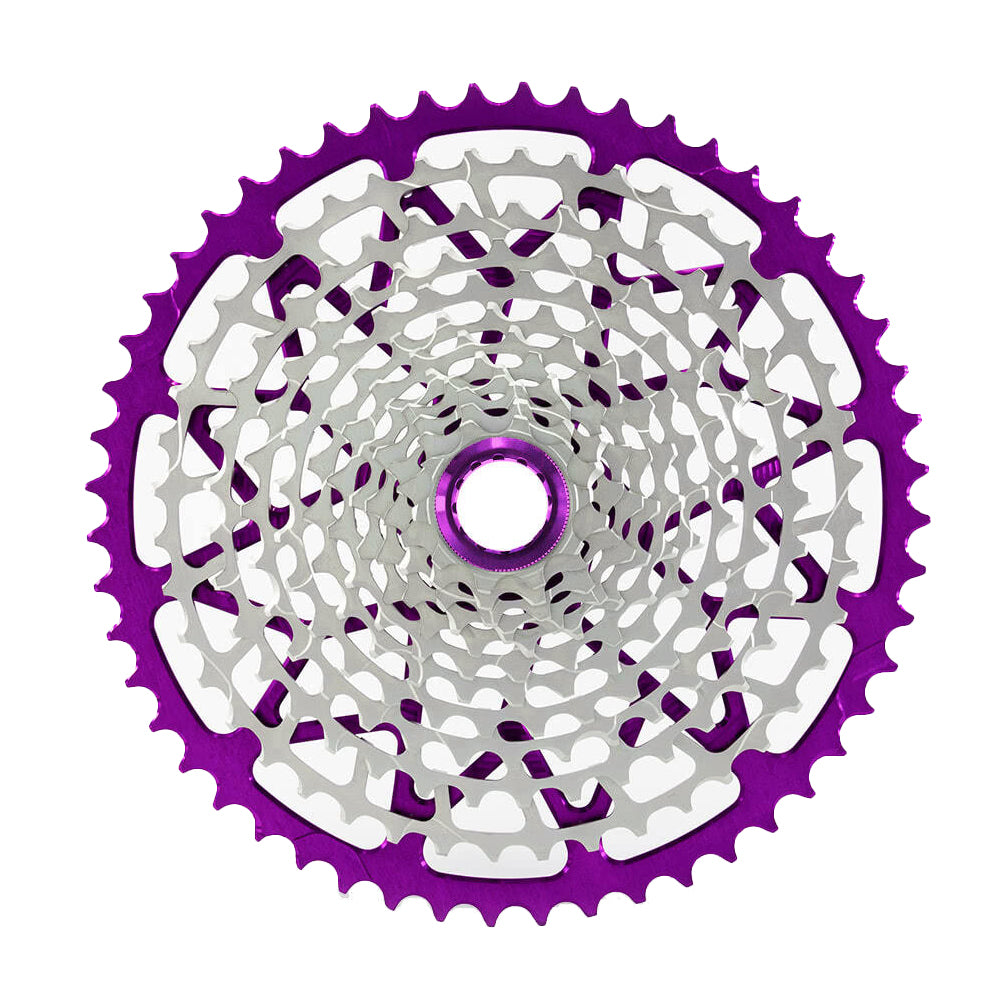 Garbaruk Shimano Driver Cassette - Shimano Micro Spline - Violet - 10-52T - 12 Speed