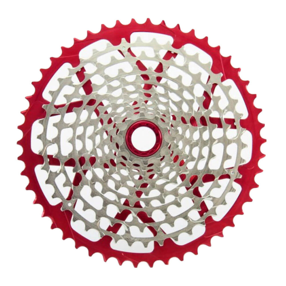 Garbaruk Shimano Driver Cassette - Shimano Micro Spline - Red - 10-52T - 12 Speed