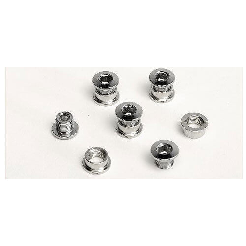 Generic Short Steel Chainring Bolts For Single Ring - 5 Pack