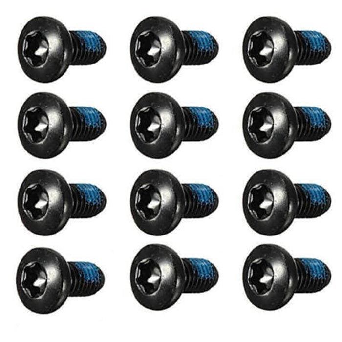Generic T25 Rotor Bolts - Pack Of 12 -  Black