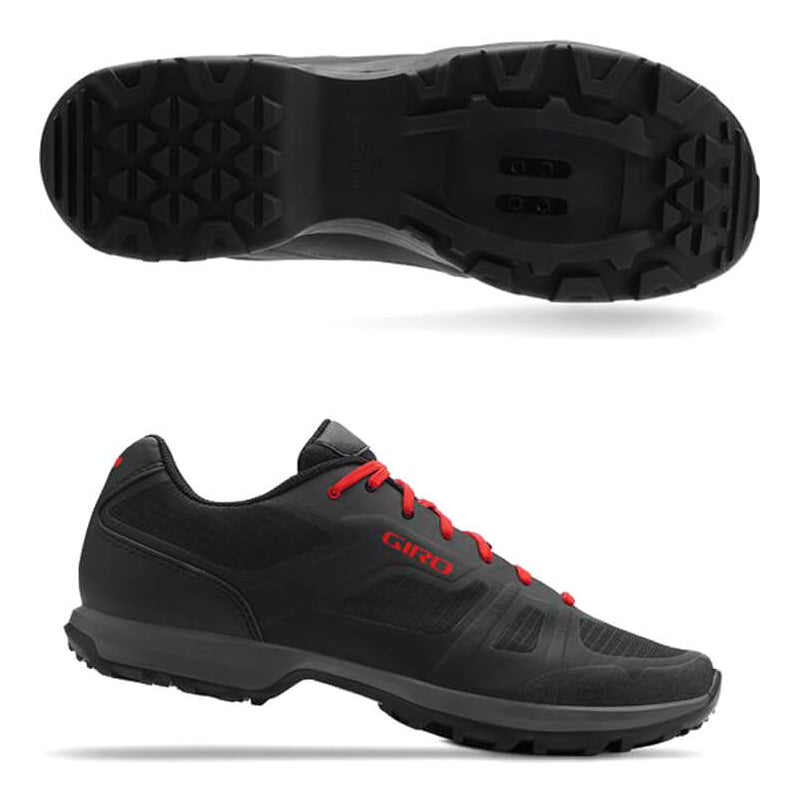 Giro Gauge Clipless Shoes - EU 43 - Black - Red