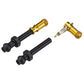 Granite Design Juicy Nipple Valve Cap and Valve Pair - Gold - 48mm