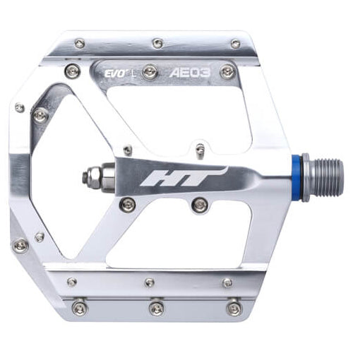 HT AE03 Flat Pedals - Silver