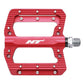 HT ANS01 Alloy Flat Pedals - Red