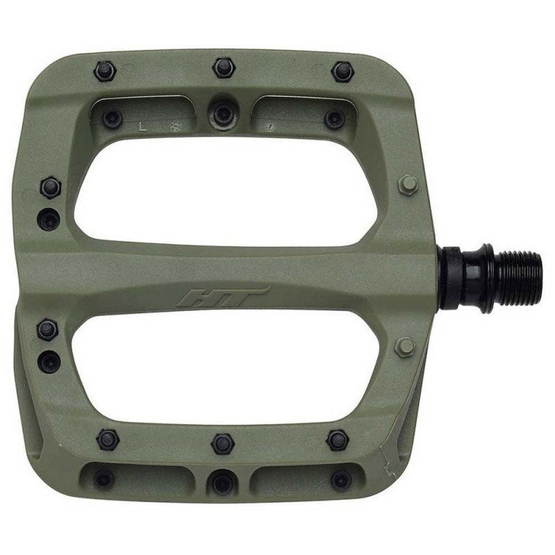 HT PA03A Composite Flat Pedals - Olive