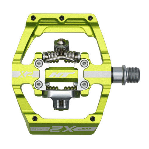 HT X2 DH Clip In Pedals - Apple Green