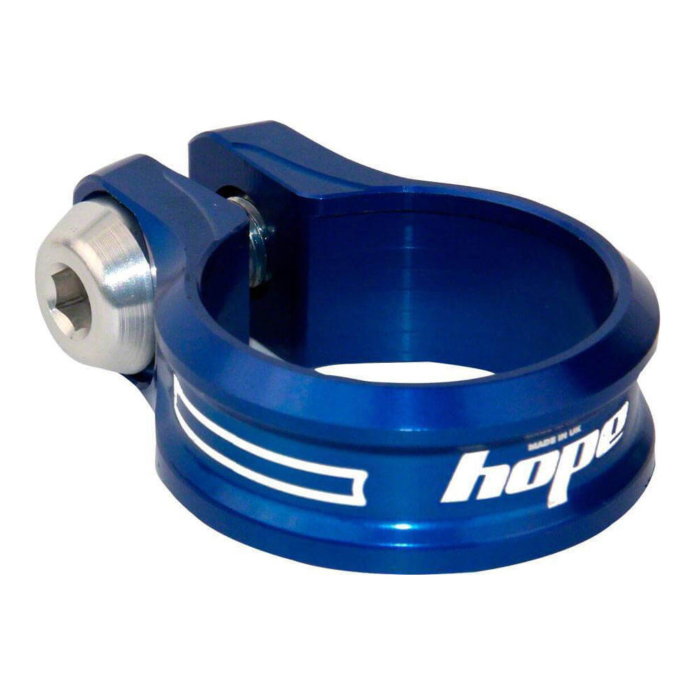 Hope Bolt Up Seat Post Clamp - 34.9mm - Blue
