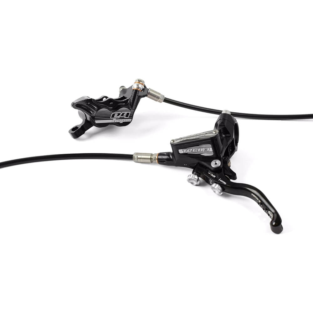 Hope Tech 3 E4 Disc Brake - Rear - Left Lever - Black