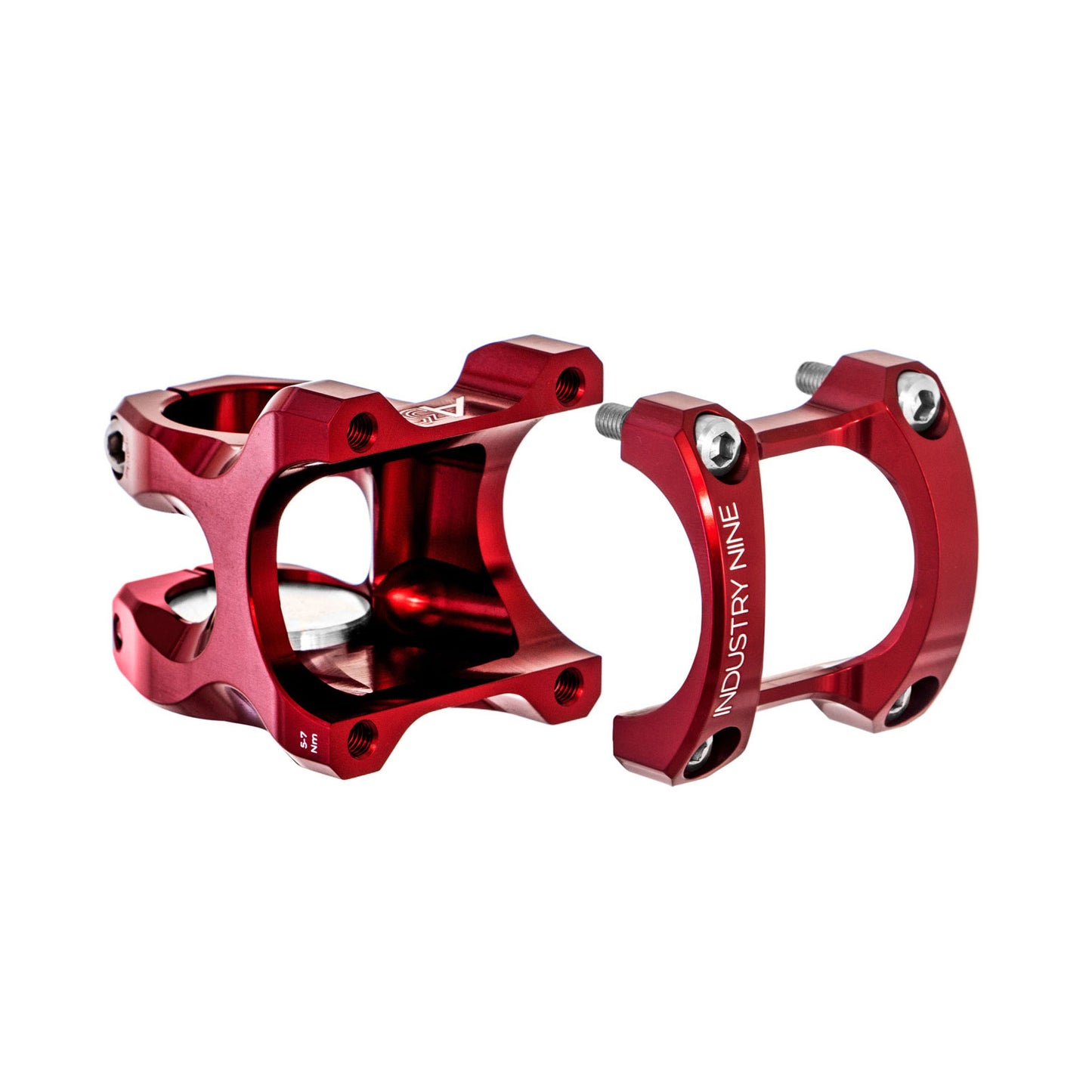 Industry Nine A318 Stem - Red - 31.8mm - 40mm x 6 Degree - 1 1-8th Inch