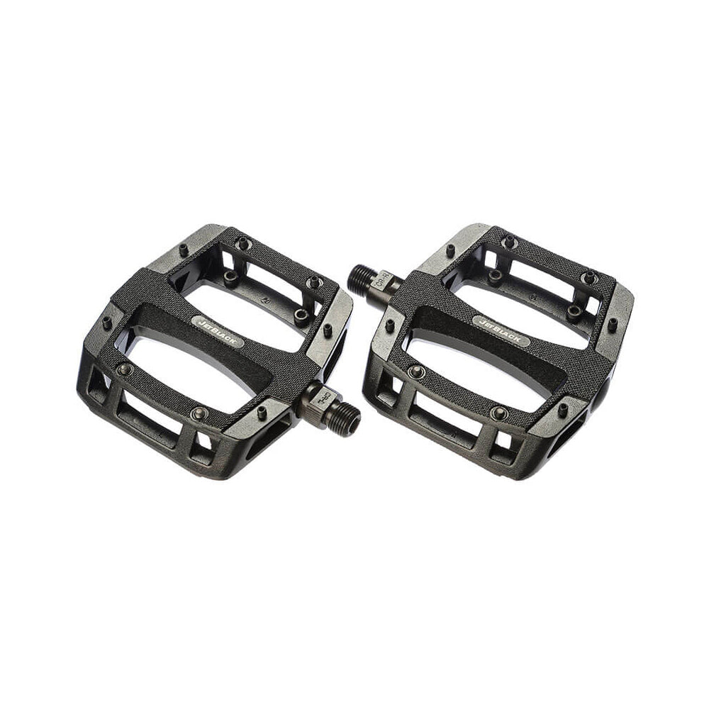 Jetblack Flat Out Black Unsealed Alloy Pedals