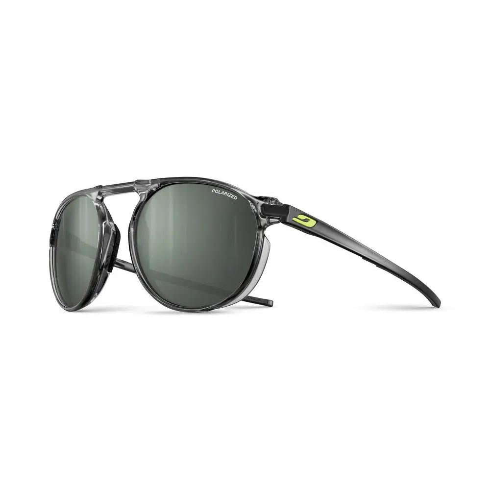 Julbo Meta Sunglasses - Shiny Translucent Grey - Yellow - Spectron 3 Polarized Lens - L