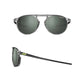Julbo Meta Sunglasses - Shiny Translucent Grey - Yellow - Spectron 3 Polarized Lens - L