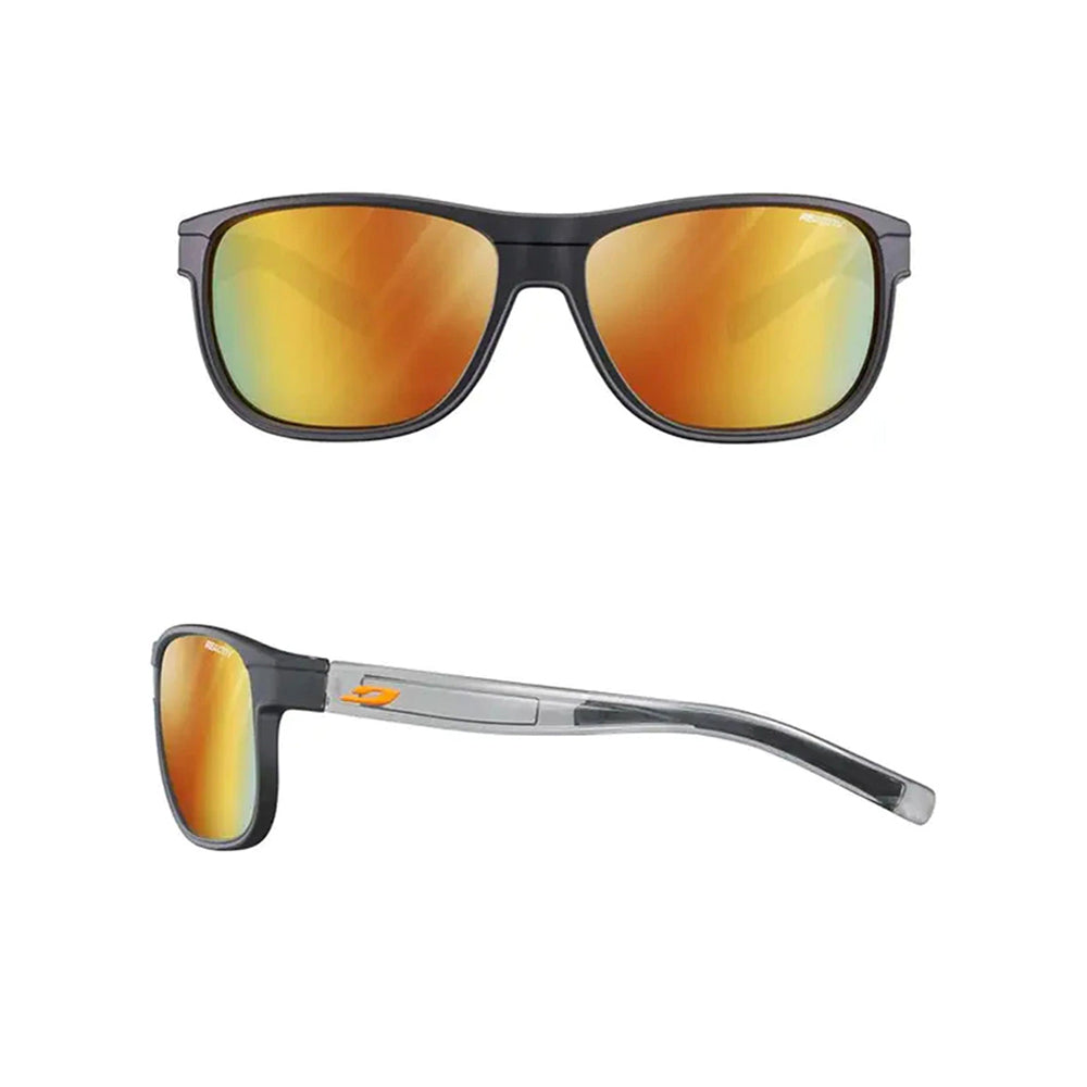 Julbo Renegade M Sunglasses - Matte Black - Bright Translucent Grey - Reactiv Light Amplifier 1-3 Lens - M