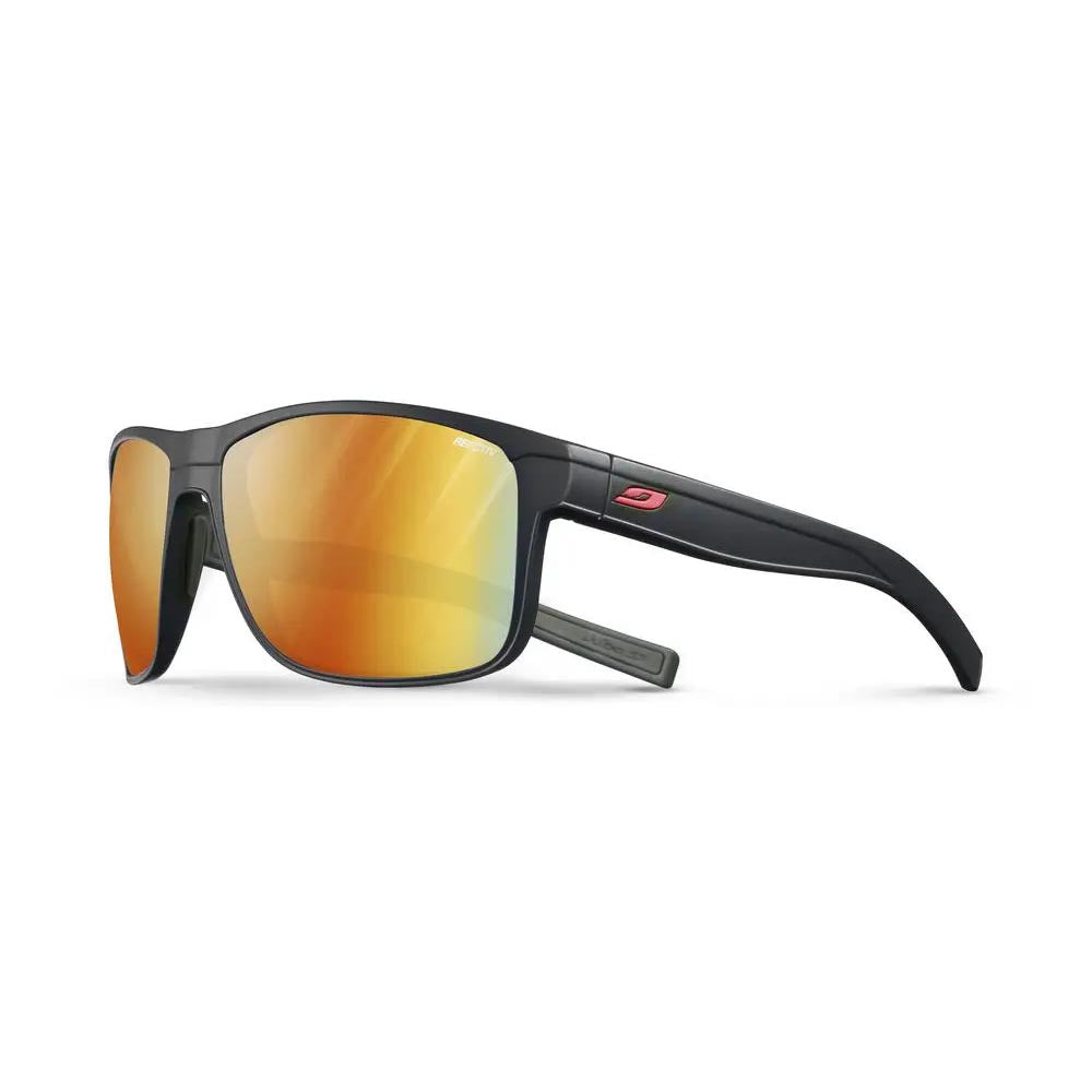 Julbo Renegade Sunglasses - Matt Black - Red - Reactiv Light Amplifier 1-3 Lens - L