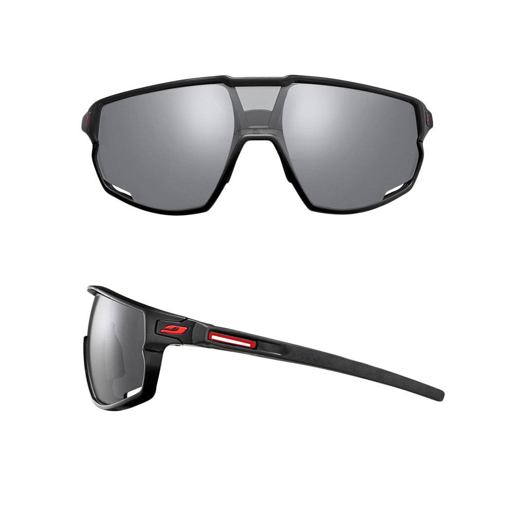Julbo Rush Sunglasses - Matte Black - Shiny Black - Reactiv Performance 0-3 Lens - L