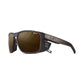 Julbo Shield Sunglasses - Translucent Brown - Black - Reactiv Polarized 2-4 Lens - L