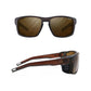 Julbo Shield Sunglasses - Translucent Brown - Black - Reactiv Polarized 2-4 Lens - L