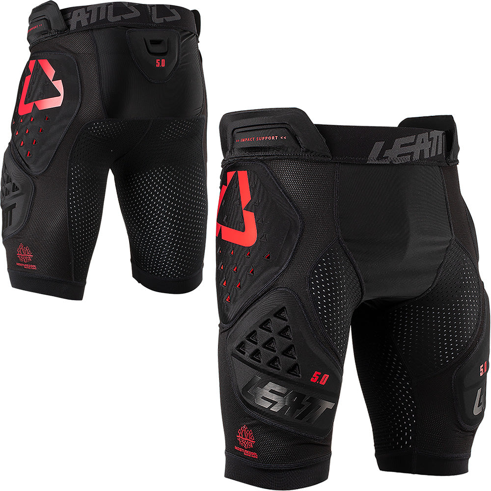 Leatt 5.0 3DF Impact Shorts - 2XL - Black