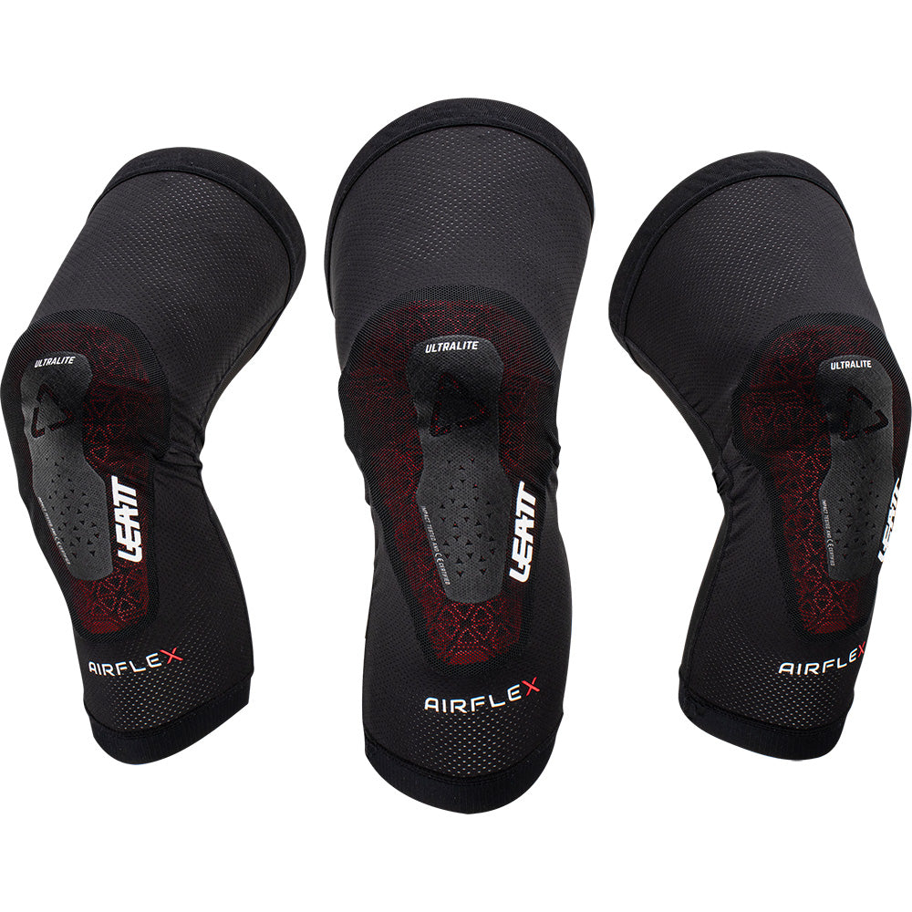 Leatt AirFlex UltraLite Knee Guard - XL - Black | MTB Direct