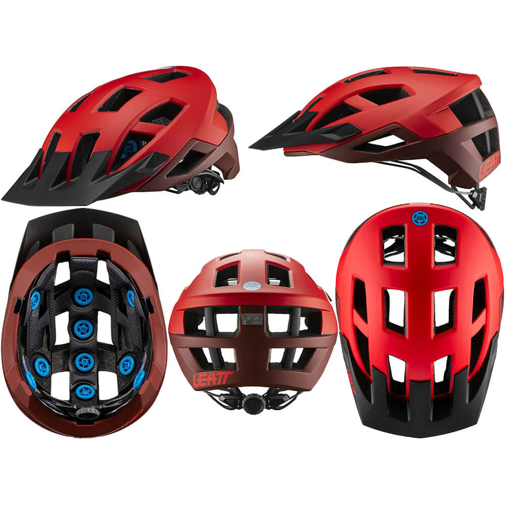 Leatt DBX 2.0 Trail Helmet - L - Ruby