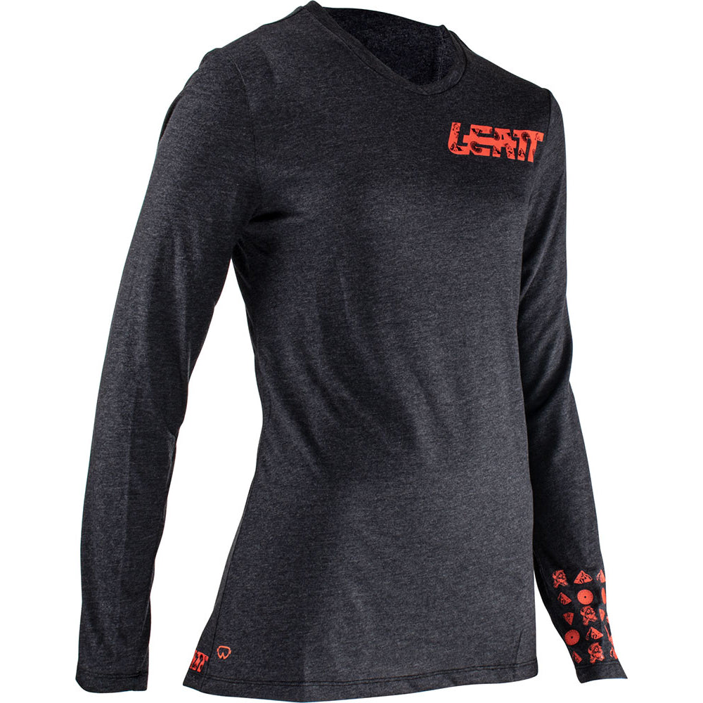 Leatt MTB Gravity 2.0 Women's Long Sleeve Jersey - XL - Black